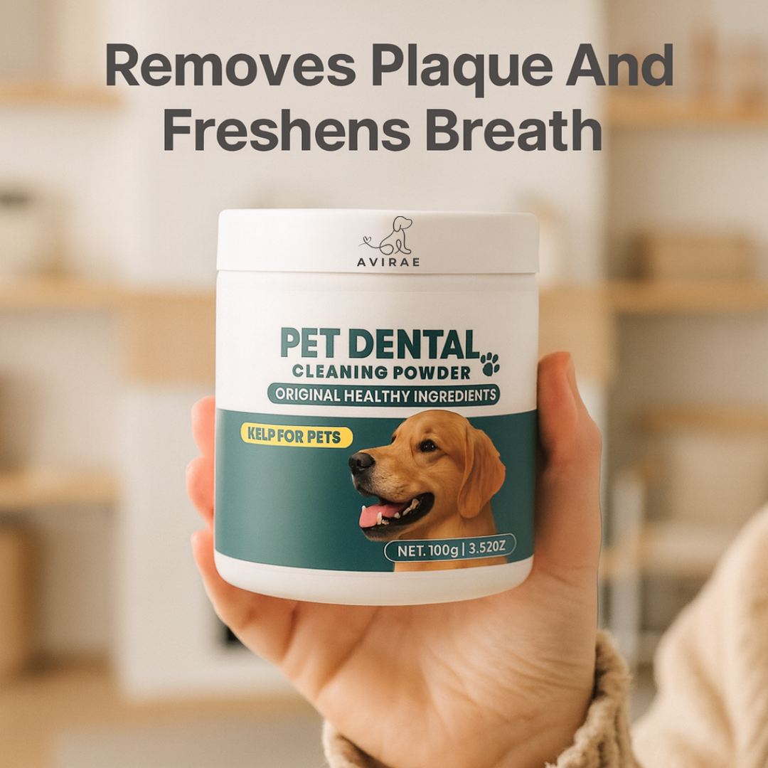 Dental powder to help support your dog's teeth & gums — with Avirae